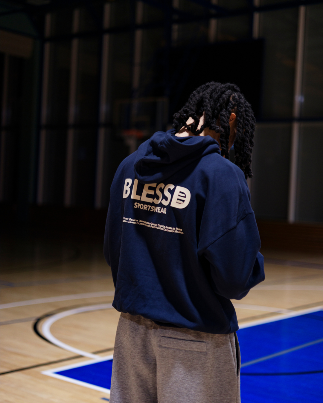 Oversized Hoodie - Slate – Blessed Sportswear