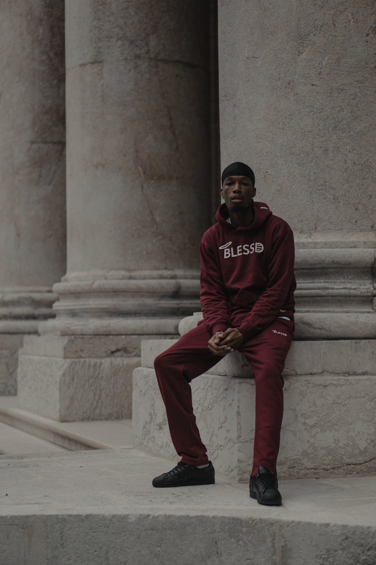 Hoodie and pants - Burgundy