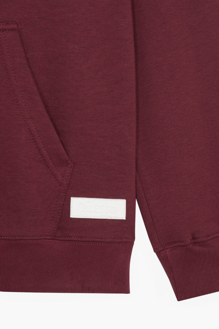 Hoodie and pants - Burgundy - Image 6